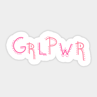 GRLPWR, Girl power Sticker